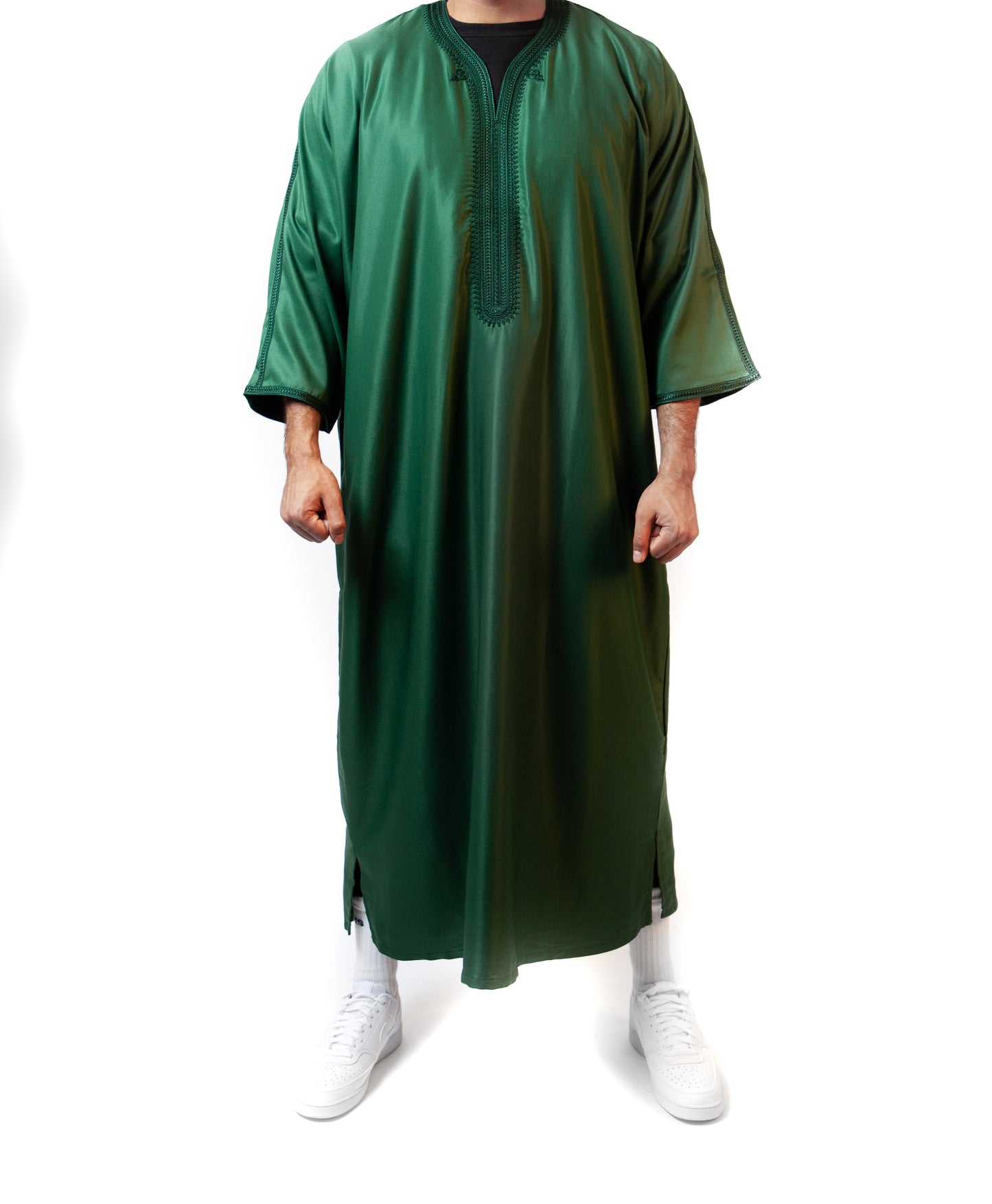 Moroccan Thobe - Emerald Green