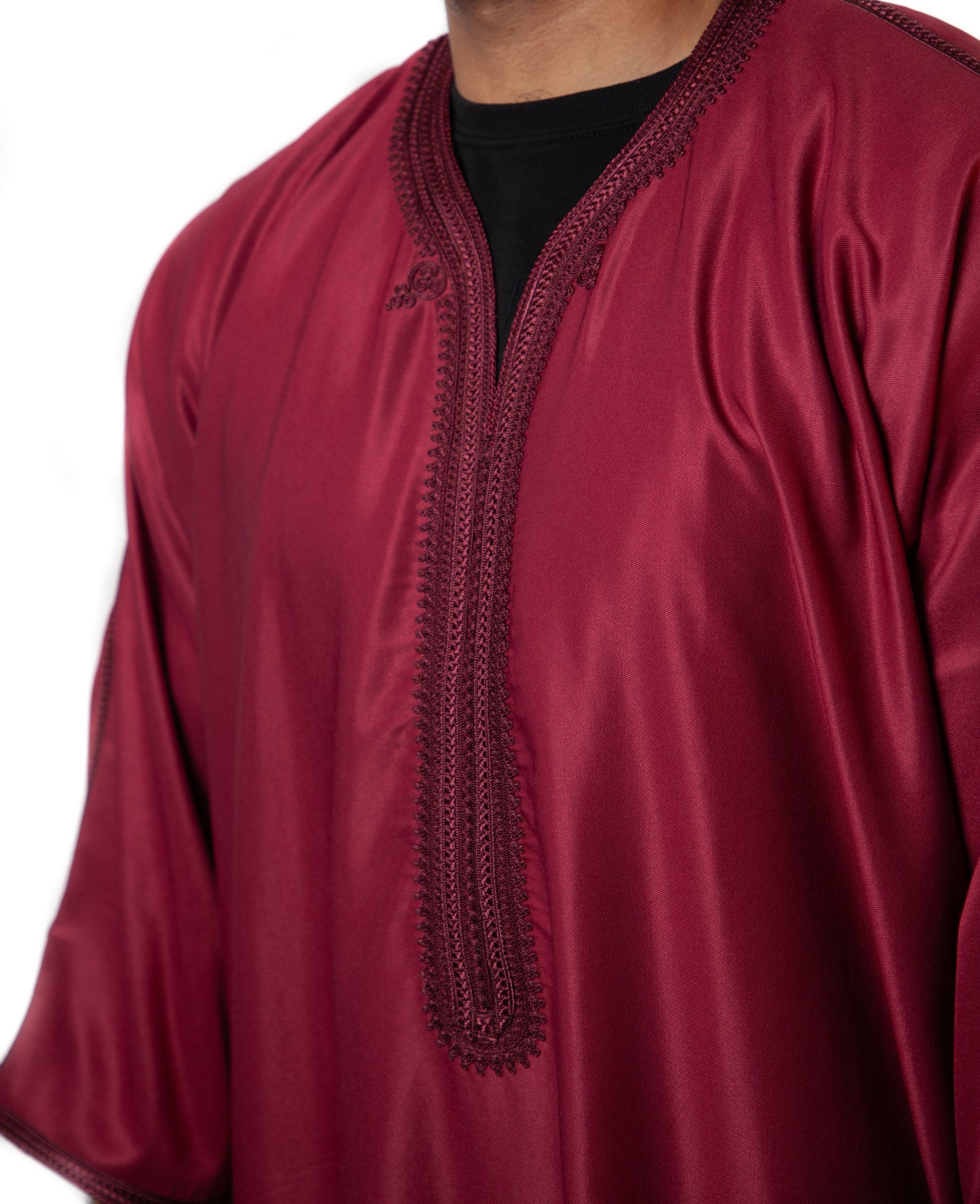 Moroccan Thobe - Maroon