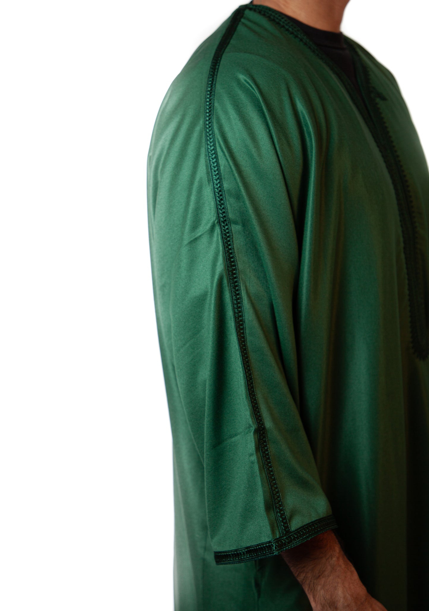 Moroccan Thobe - Emerald Green