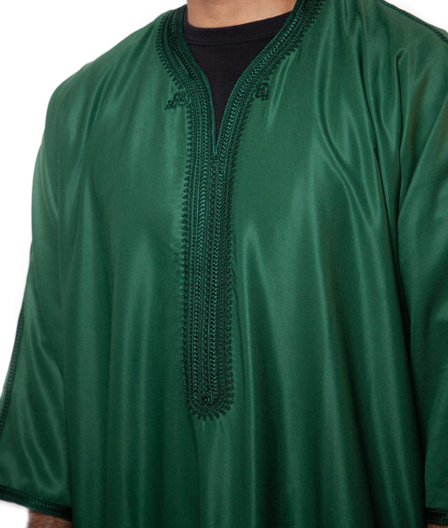 Moroccan Thobe - Emerald Green