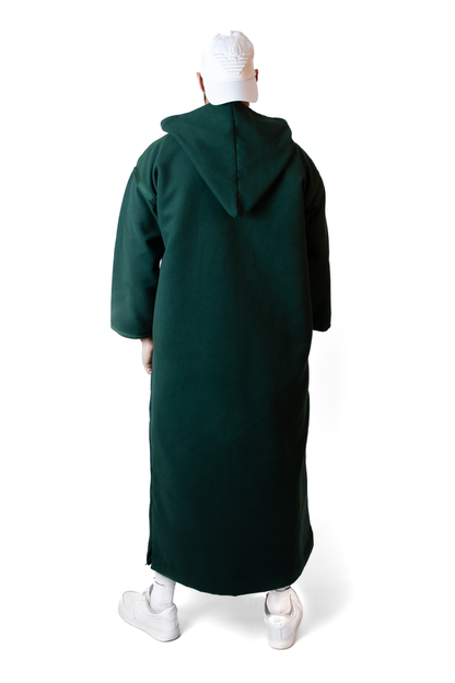 back of green moroccan thobe 